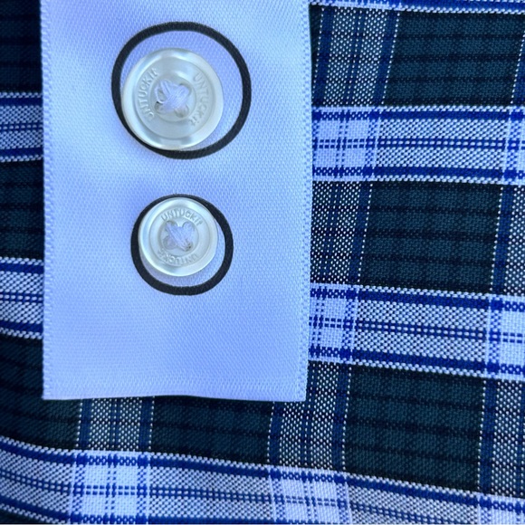 Untuckit Plaid Slim Fit Cotton Wrinkle Free Buttondown Shirt | Men’s Size Medium - Picture 10 of 12